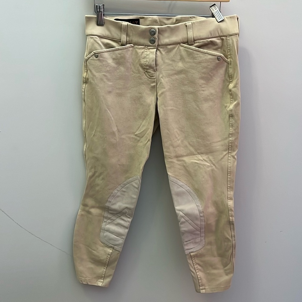 Ariat Equestrian Riding Pants Breeches Knee Patch Size 28 Cropped